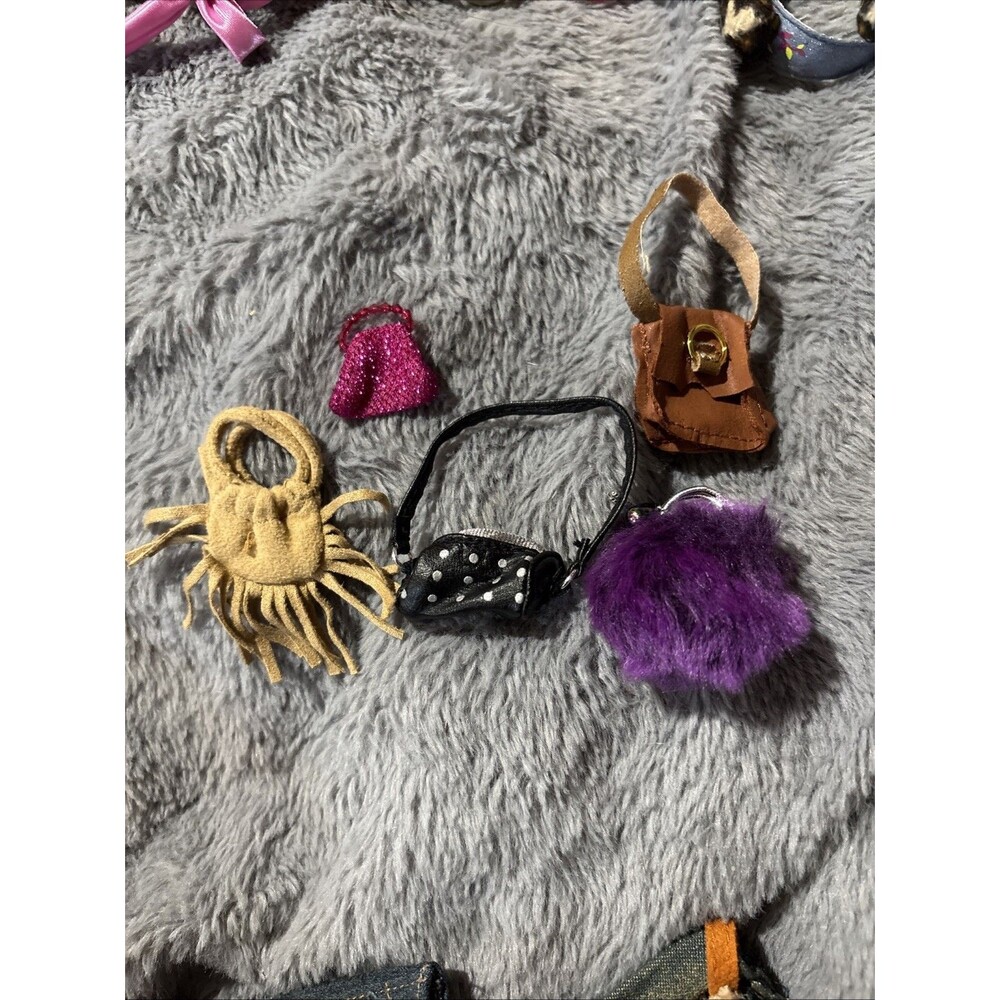 Vintage Bratz Doll Clothes Accessories Lot Y2K Purses MGA Lot Of 5 Pocketbooks